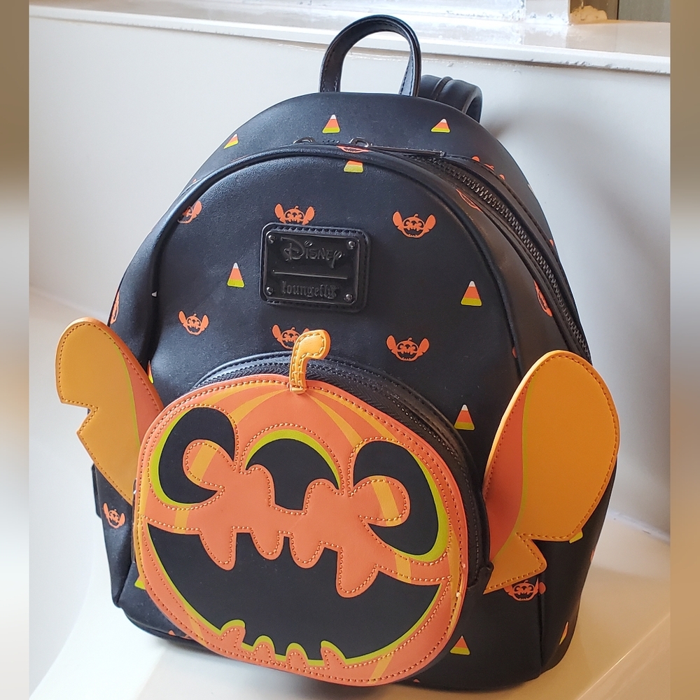 NWT Stitch Jack-o'-lantern Stitch Mini Backpack